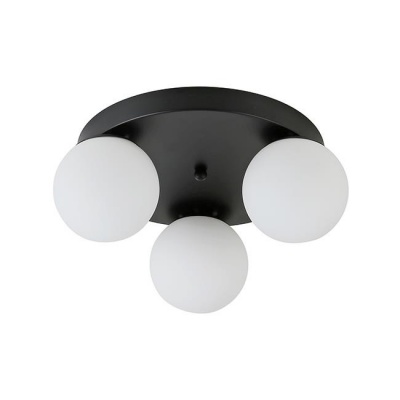 Bali-12 3xE27  griestu  lampa , 29 cm , melna