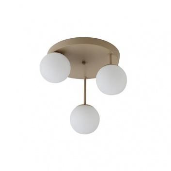 Griestu lampa 3x E27 Bali-12 , 29cm -2 , bēša+zelta