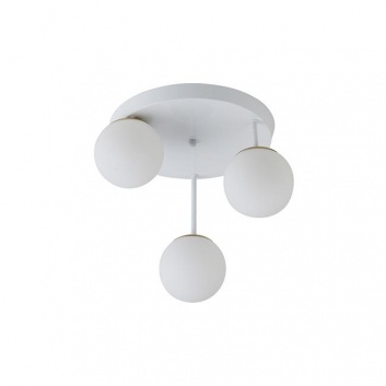 Griestu  lampa  3xE27  Bali-12 , 29cm -2 , balta+zelta