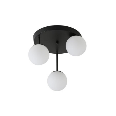 Bali-12  3xE27  griestu  lampa  29 cm -2 , melna