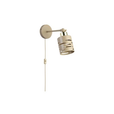 1xE27 sienas  lampa  Elen , kustīga , bēša + zelta  spraudnis