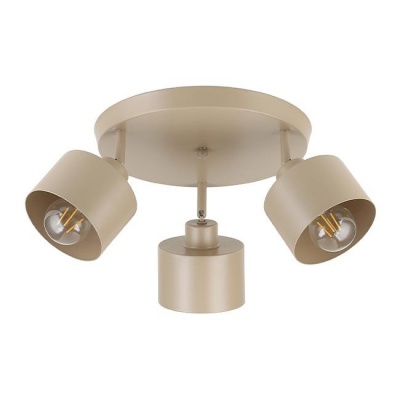 Griestu  lampa  3xE27 Elza , regulējama , bēša , apaļa