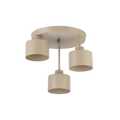 Griestu  lampa  3xE27 Elza , bēša , apaļa