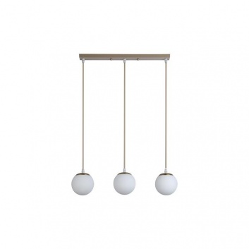 3xE27 Bali-12 piekaramā lampa 50 cm , bēša+zelta