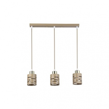 Piekaramā  lampa  3xE27  Elen , 50cm , bēša+zelta
