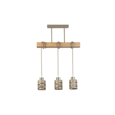 Piekaramā  lampa  3xE27  Elen , 50cm , bēša+zelta+WD