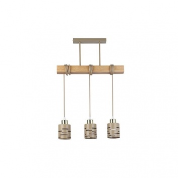 Piekaramā  lampa  3xE27  Elen , 50cm , bēša+zelta+WD
