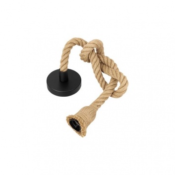 Griestu  lampa  1xE27  Rope , 120cm , melna