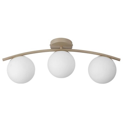 LED  lustra  3xE27  Bali-12  51cm , bēša+zelta