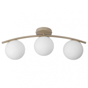 LED lustra 3xE27 Bali-12 51cm , bēša+zelta