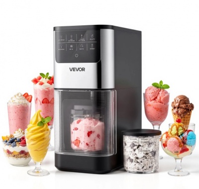 VEVOR  saldējuma  mašīna, 7 vienā , gelato , sorbeta , piena  kokteiļa , saldēta  jogurta  un  viegla  saldējuma  pagatavošanai
