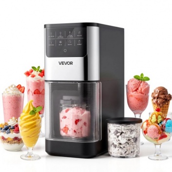 VEVOR  saldējuma  mašīna, 7 vienā , gelato , sorbeta , piena  kokteiļa , saldēta  jogurta  un  viegla  saldējuma  pagatavošanai