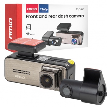 Priekšējais  un  aizmugurējais  videoreģistrators , 4K + 2K, WLAN, 512 GB, WIFI ,UHD, AMIO-04801