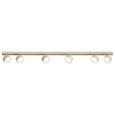 6xGX53  LED  Capris  griestu  lampa, bēša+zelta  krāsā