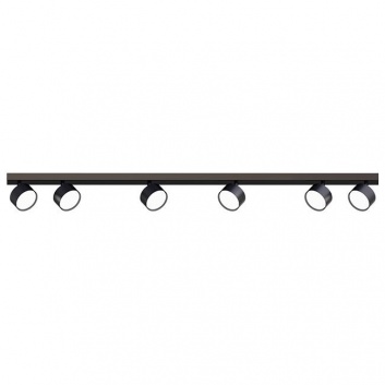 6xGX53  LED  Capris  griestu  lampa, melna