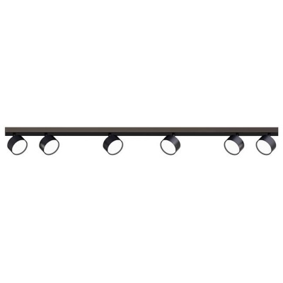 6xGX53  LED  Capris  griestu  lampa, melna