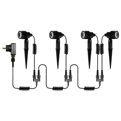 24V  Neo  Xela , 3000K  LED  dārza  lampu  komplekts x4