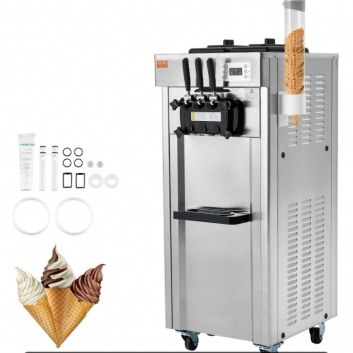 VEVOR  komerciālā  saldējuma  mašīna, ražība 21–31 l/h, 1670 W
