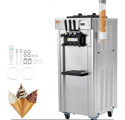 VEVOR  komerciālā  saldējuma  mašīna, ražība 21–31 l/h, 1670 W