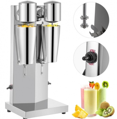 VEVOR  nerūsējošā  tērauda  elektriskais  piena  kokteiļu  gatavošanas  komplekts, 180 W