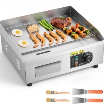 VEVOR  komerciālā  elektriskā  grila  panna, 450 x 300 mm, 2800 W, 50–300 °C