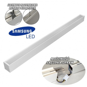 Cabail  LED  gaismeklis  40W, 4000K, 1.2m, balts, Samsung