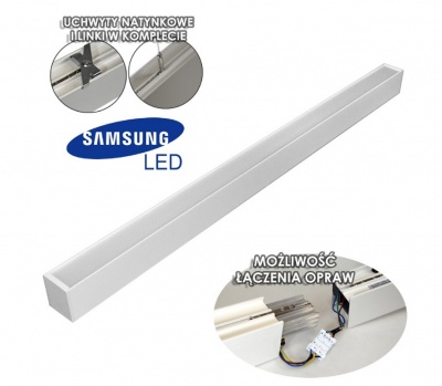 Cabail  LED  gaismeklis  40W, 4000K, 1.2m, balts, Samsung
