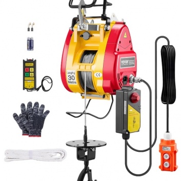 VEVOR  2-in-1  elektriskā  pacēlāja  vinča, celtspēja  500kg , 1800 W