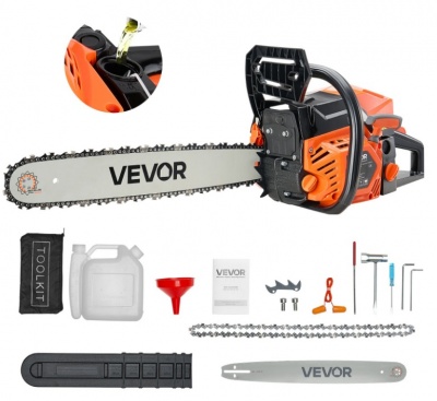 VEVOR  62 cm³  benzīna  ķēdes  zāģis, 20 collu , 3,6 ZS