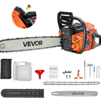 VEVOR  62 cm³  benzīna  ķēdes  zāģis, 20 collu , 3,6 ZS