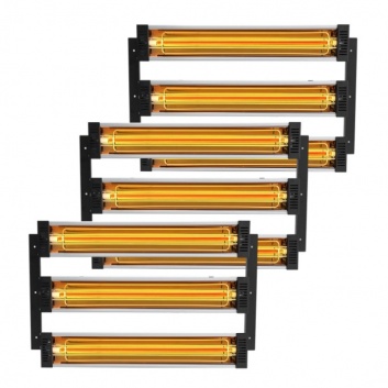 VEVOR  3x krāsas  žāvētāja  radiators, infrasarkanais  sildītājs, infrasarkanā  lampa, 3kW