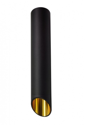 Valda  melns+zelta  alumīnija  griestu  lampa , 300 mm