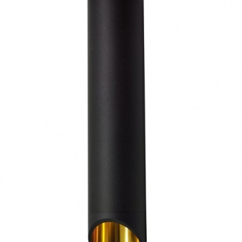 Valda  melns+zelta  alumīnija  griestu  lampa , 300 mm