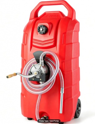 VEVOR  60L  degvielas  tvertne, ar rokas  sūkni  7,8 l/min