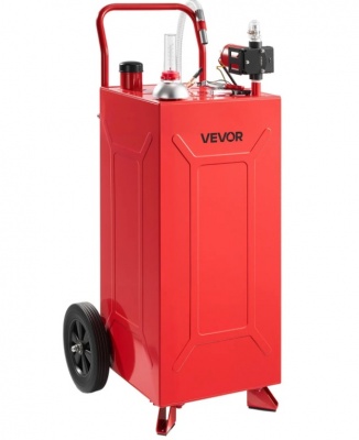 VEVOR  113,6 l  degvielas  tvertne  ar  elektrisko  sūkni  un  2 riteņiem , benzīnam  un  dīzeļdegvielai