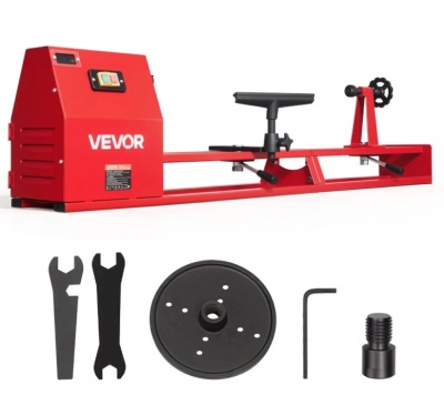 VEVOR  koka virpa  1/2 ZS , 355 x 1016 mm  galda  koka  virpa  4 ātrumi , 720/1240/1750/2150  apgr./min