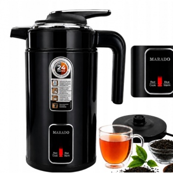 BEZVADU  ELEKTRISKĀ  TĒJKANNU-TERMOS, KLUSA , 3,5 L , 1500 W , MELNA
