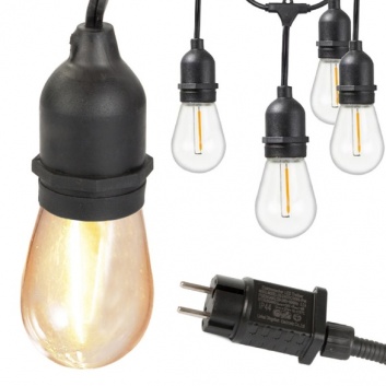 LED  virtene , 230V , 15 LED , E27 , 15m