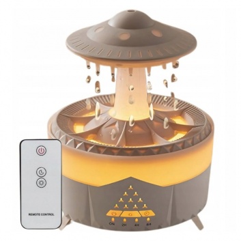 Gaisa  mitrinātāja  aromātu  difuzors  UFO  formas , LED  lampa  ar  tālvadības  pulti