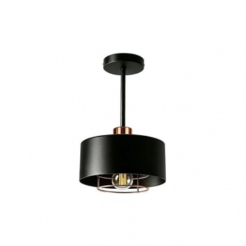 E27  LED  griestu  lampa  Nilo  20cm , melna+vara
