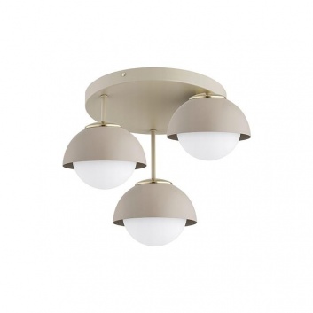 Griestu  lampa  3xE27  LED  Tilon  18cm  bēša , apaļa