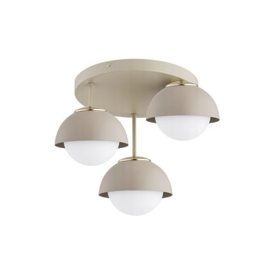 Griestu  lampa  3xE27  LED  Tilon  18cm  bēša , apaļa