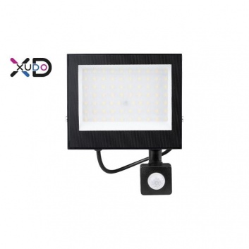 Mola2  50W  4500K  melns  PIR  SMD  LED  prožektors
