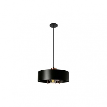 E27  Nilo  piekaramā  lampa  30 cm , melna+vara