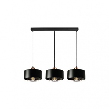 3xE27  Nilo  piekaramā  lampa  20 cm , melna+vara