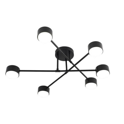 6xGX53  Komi  LED  lustra , melna