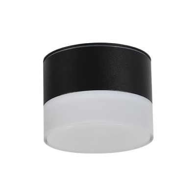 GX53  Akita  IP54  virsmas  montāžas  armatūra, apaļa, melna