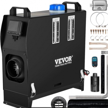VEVOR  5-8KW  dīzeļa  gaisa  sildītājs , melns
