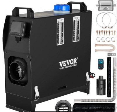 VEVOR  5-8KW  dīzeļa  gaisa  sildītājs , melns