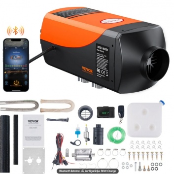 VEVOR  Bluetooth  lietotnes  vadības  dīzeļdegvielas  gaisa  sildītājs, 12 V 5–8 kW
